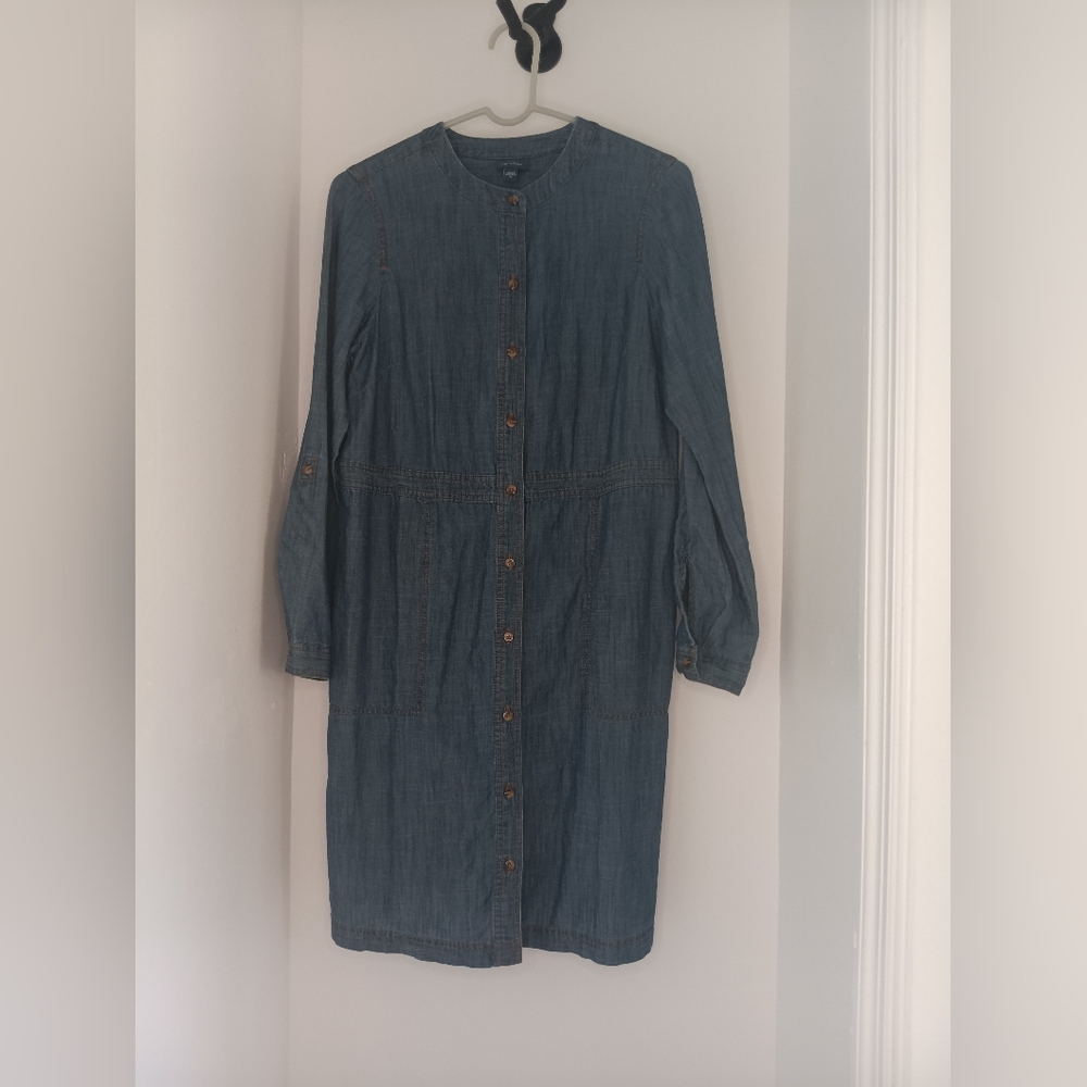 J. Jill Long Sleeve Denim Dress